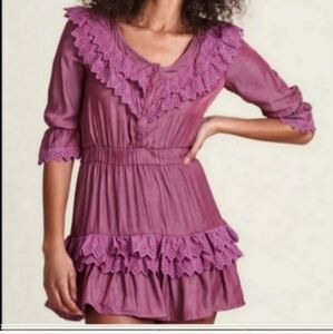The shirt by Rochelle Behrens Nikki dress Mini eyelet Ruffles